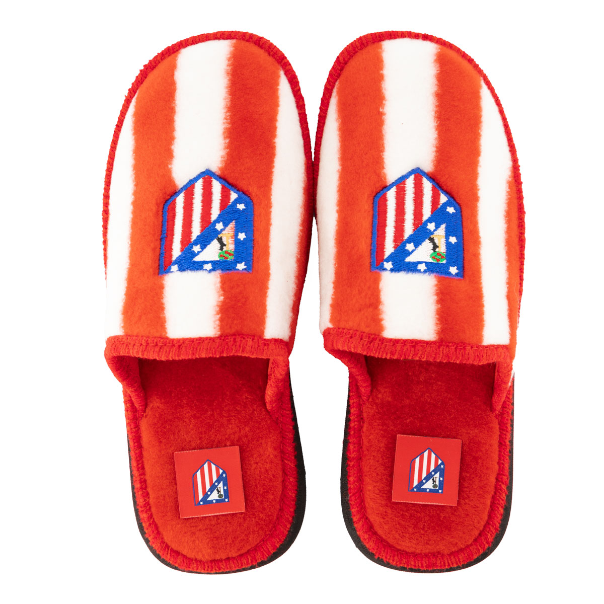 Red and White House Slippers Adult image number null